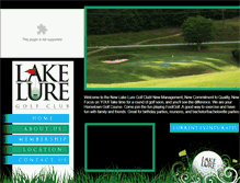 Tablet Screenshot of lakeluregolfclub.com